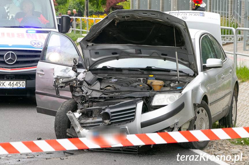 Czołowe zderzenie w Ustrobnej
