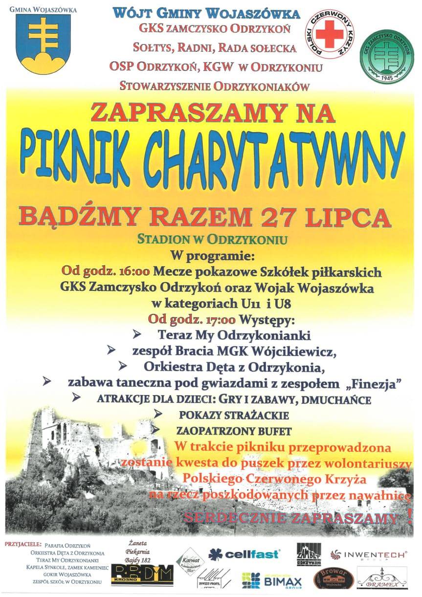 Piknik Charytatywny w Odrzykoniu  już w sobotę