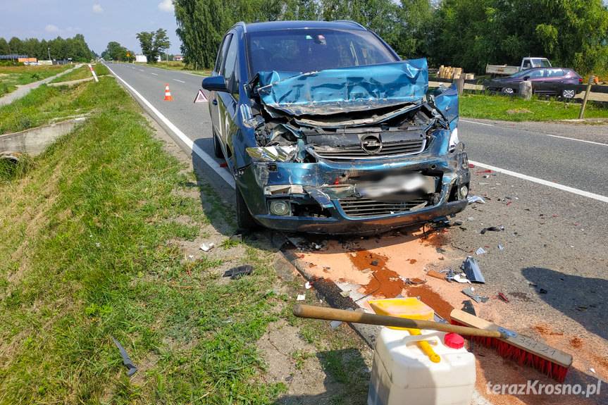 Zderzenie w Bajdach dwóch samochodów