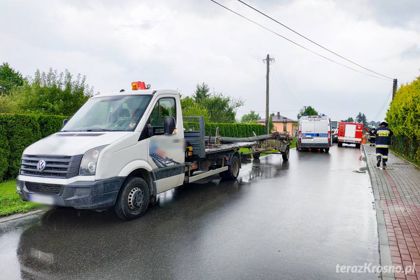 Potrącenie mężczyzny w Korczynie