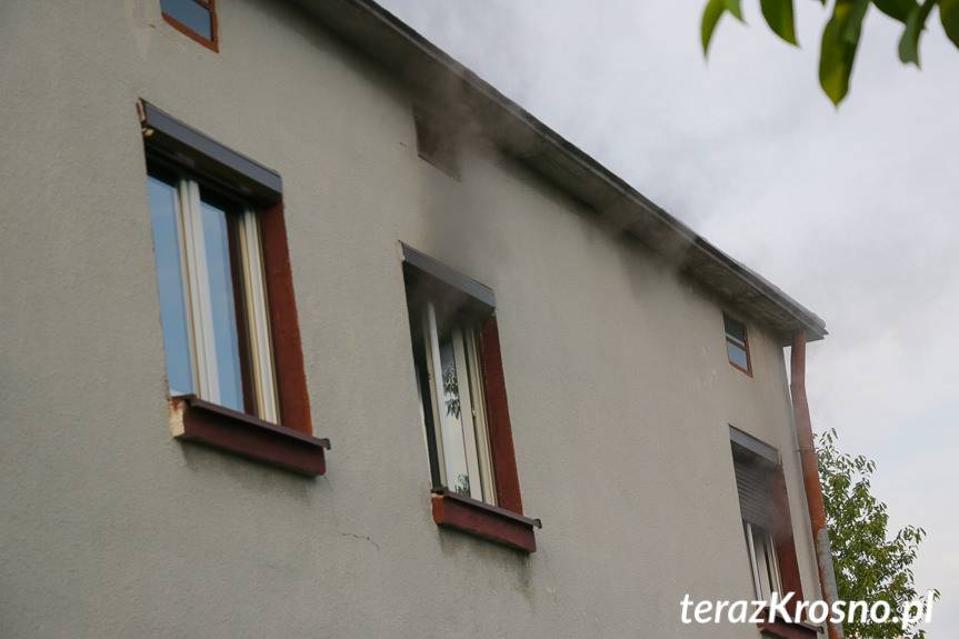 Pożar w Dukli, poszkodowana kobieta