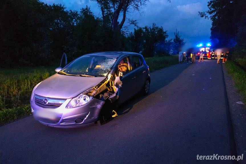 Wypadek na Spokojnej w Korczynie