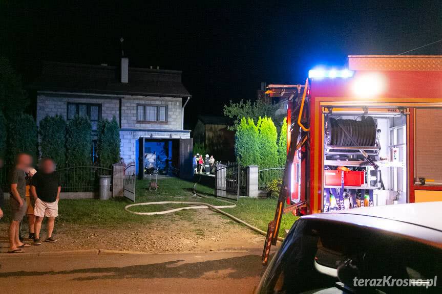 Dukla. Pożar w kotłowni domu jednorodzinnego