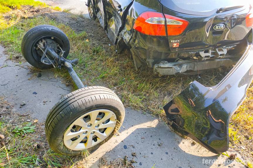 Zderzenie polskich samochodów na Słowacji
