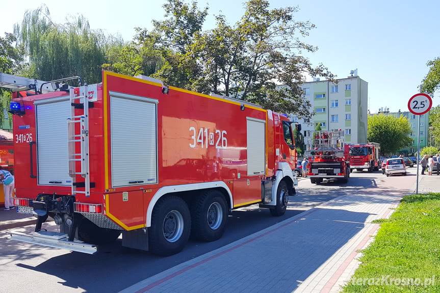 Pożar w bloku na Oficerskiej