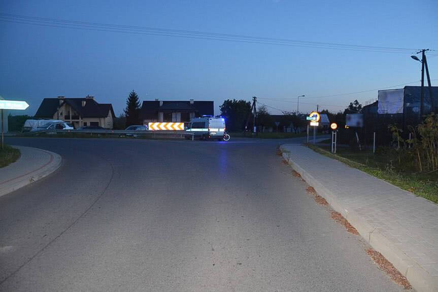 Wypadek w Korczynie, ranna rowerzystka