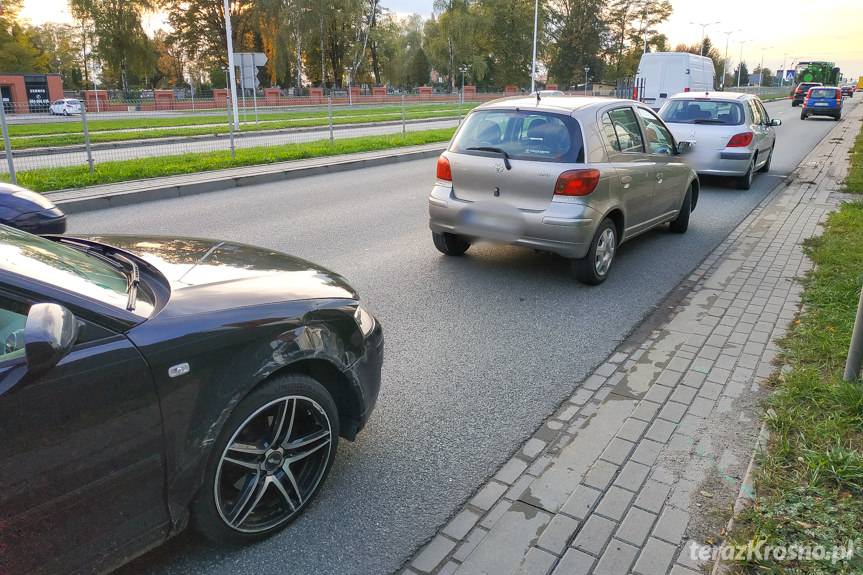 Zderzenie dwóch samochodów w Krośnie