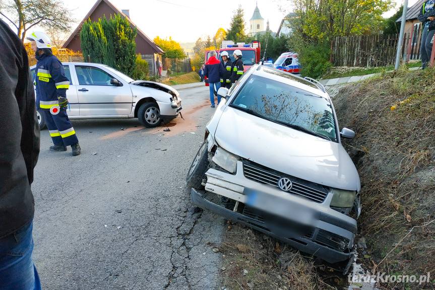 Zderzenie seata i volkswagena w Kobylanach