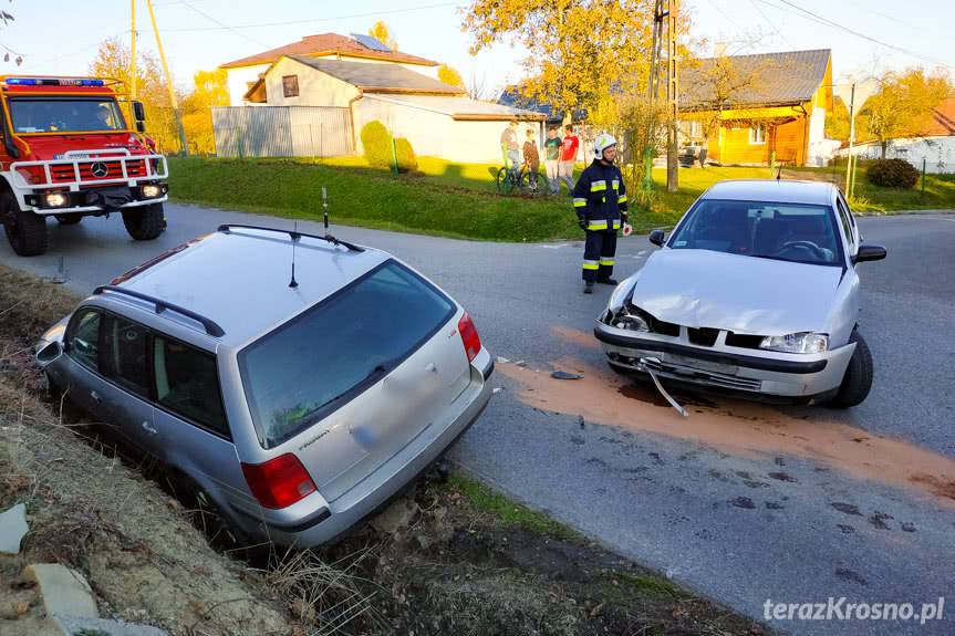 Zderzenie seata i volkswagena w Kobylanach