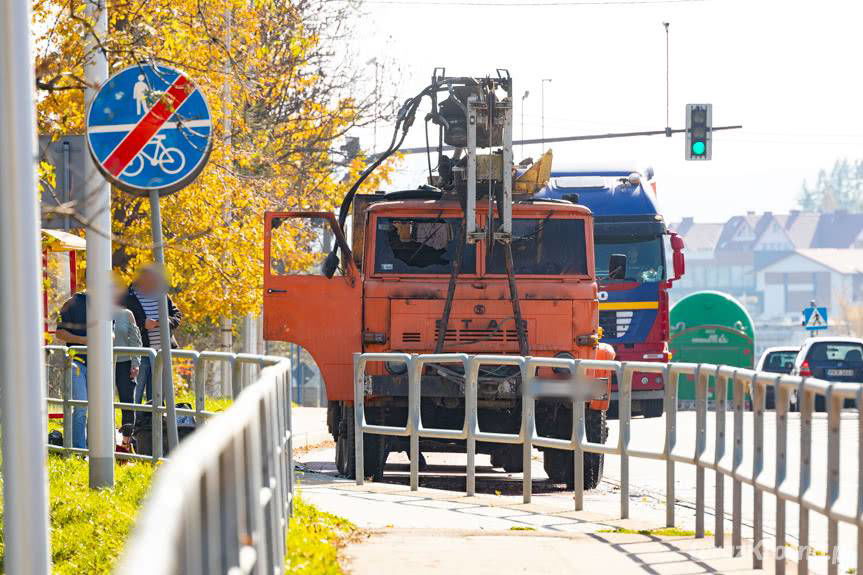 Pożar stara - wiertnicy na Bieszczadzkiej