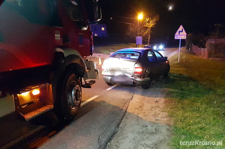 Zderzenie fiata i volkswagena w Czarnorzekach