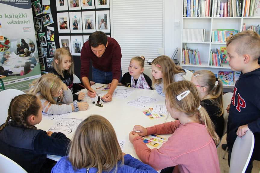 Wojciech Wajda w Krośnieńskiej Bibliotece Publicznej