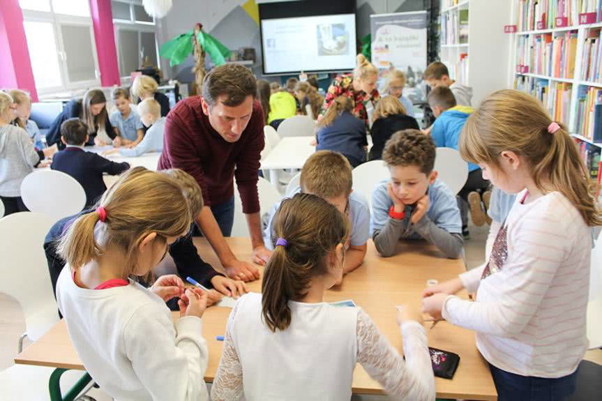 Wojciech Wajda w Krośnieńskiej Bibliotece Publicznej