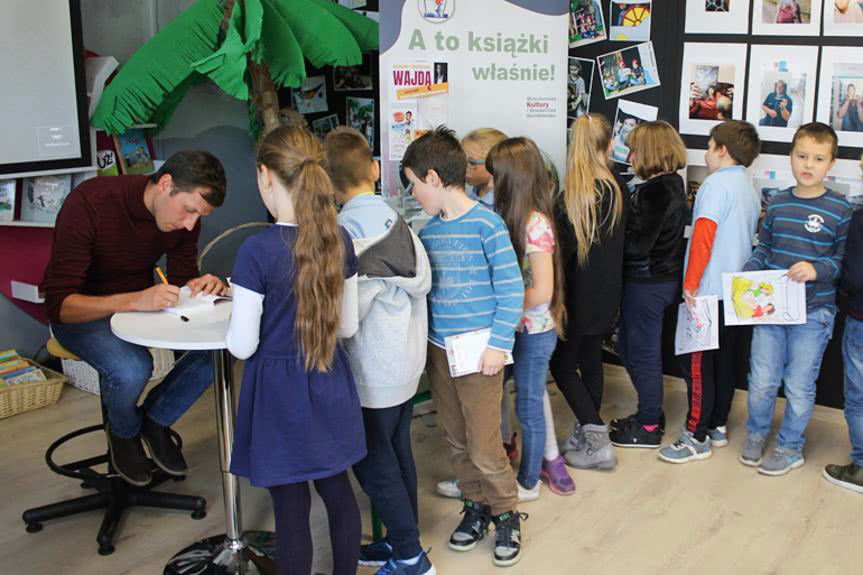 Wojciech Wajda w Krośnieńskiej Bibliotece Publicznej