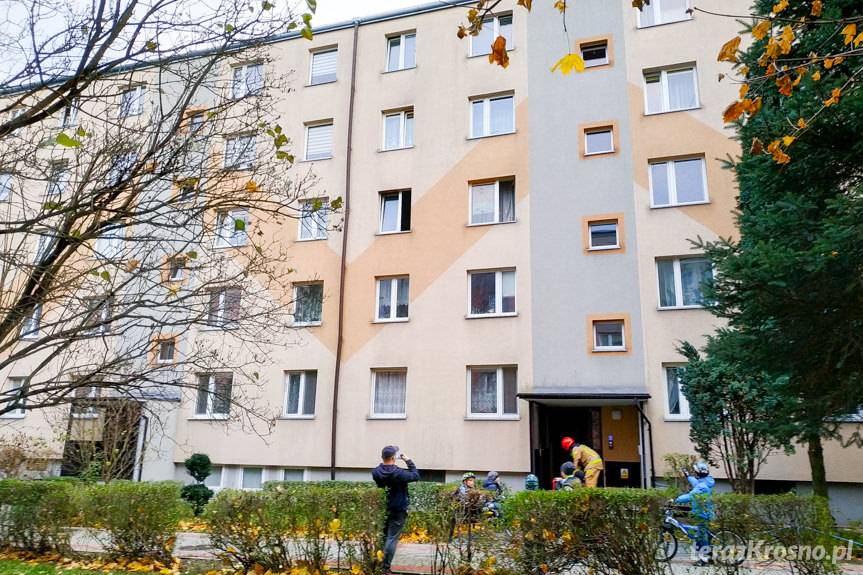 Pożar w mieszkaniu na Batorego