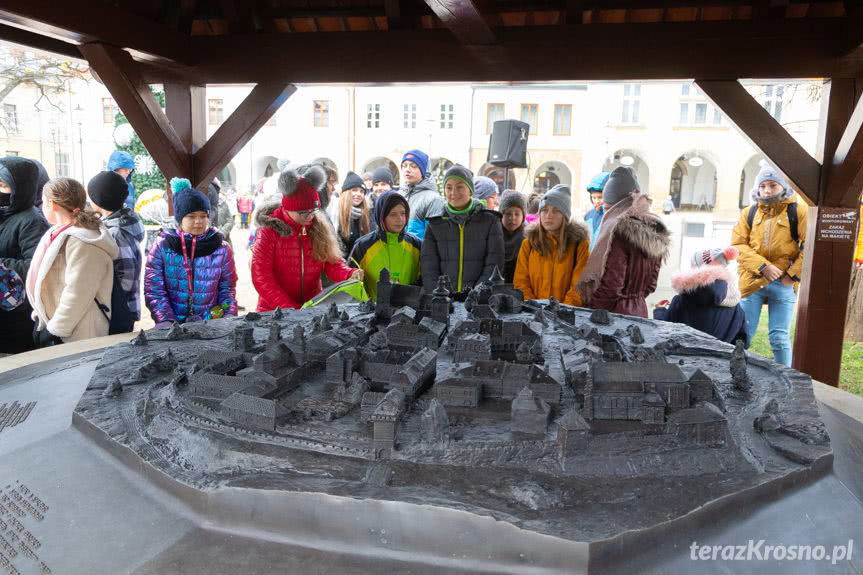 Makieta historycznego Krosna na rynku