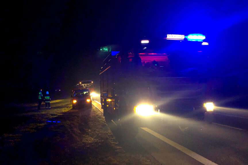 Zderzenie z dzikami w Iwoniczu