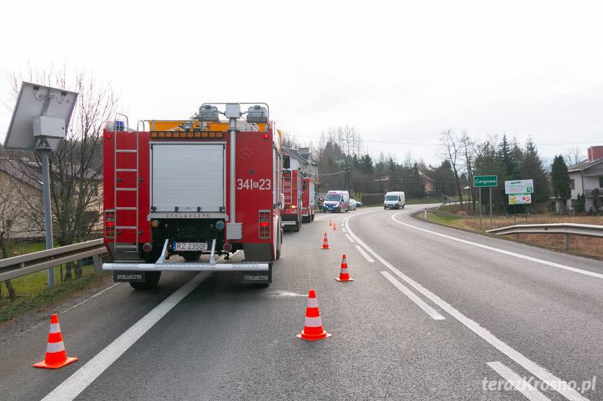 Kolizja w Cergowej. Prawdopodobnie zasnęła za kierownicą