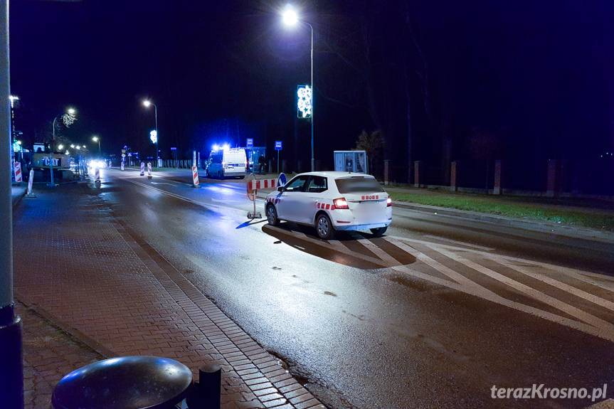 Potrącenie pieszego na Krakowskiej