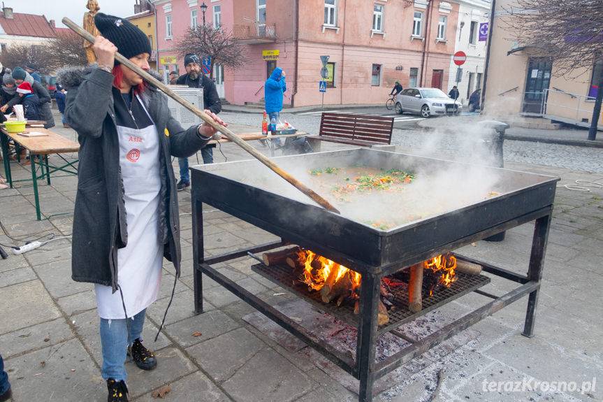 Gotowali gulasz na rynku w Dukli