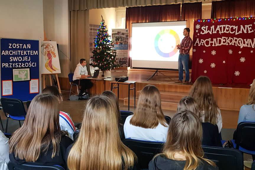 Świąteczne Archidekorowanie w Zespole Szkół Architektoniczno - Budowlanych