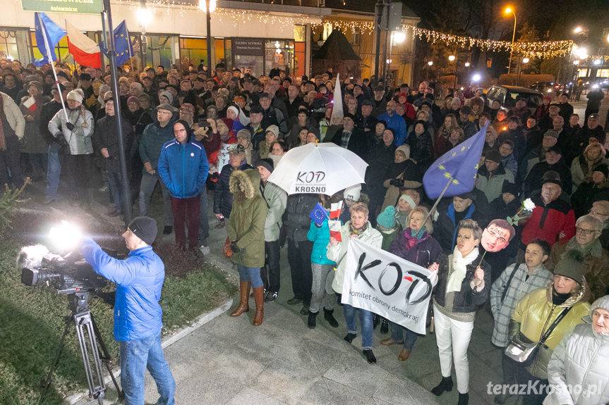 Kolejny protest przed krośnieńskim sądem