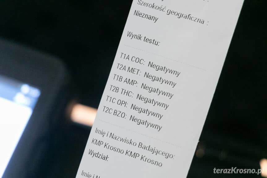 Bat na kierowców jeżdżących "po narkotykach" już w Krośnie