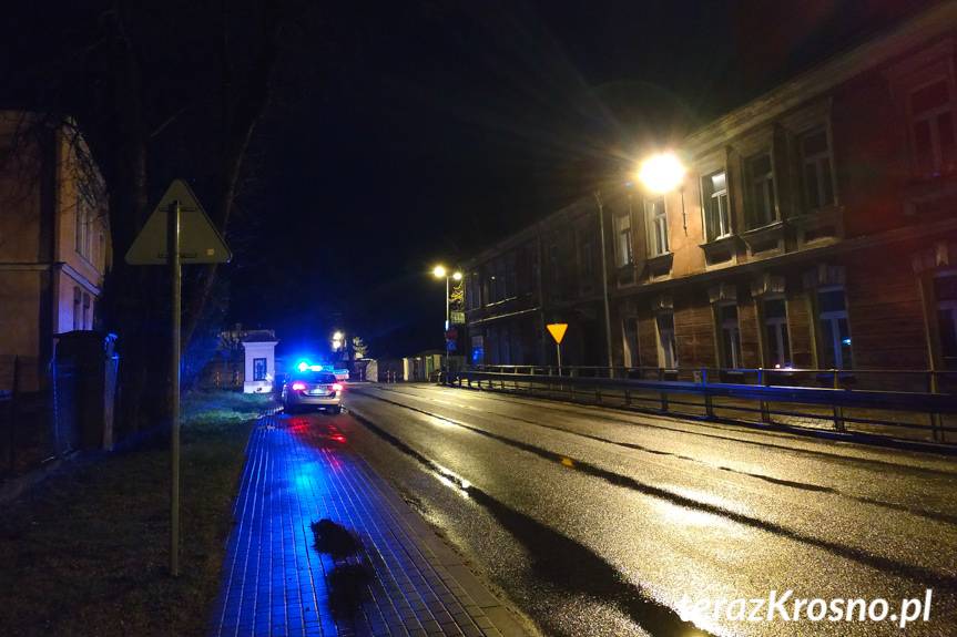 Potrącenie pieszej w Dukli