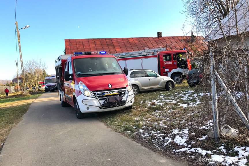 Wypadek podczas prac rozbiórkowych w Rymanowie