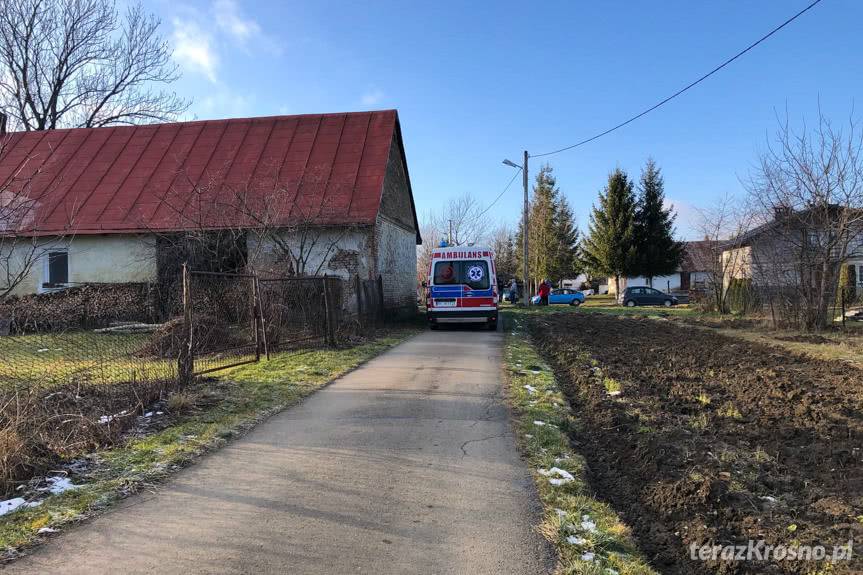 Wypadek podczas prac rozbiórkowych w Rymanowie