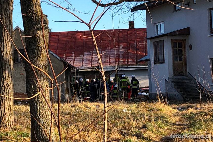 Wypadek podczas prac rozbiórkowych w Rymanowie