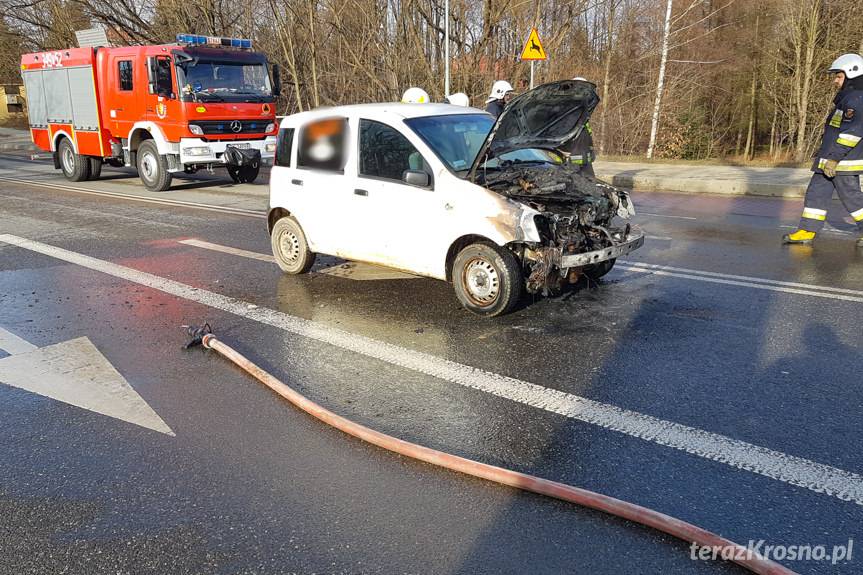 Pożar samochodu na Krakowskiej