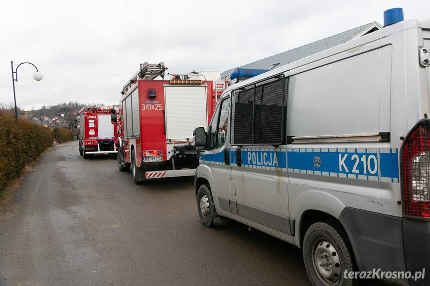 Pożar samochodu w Krościenku Wyżnym