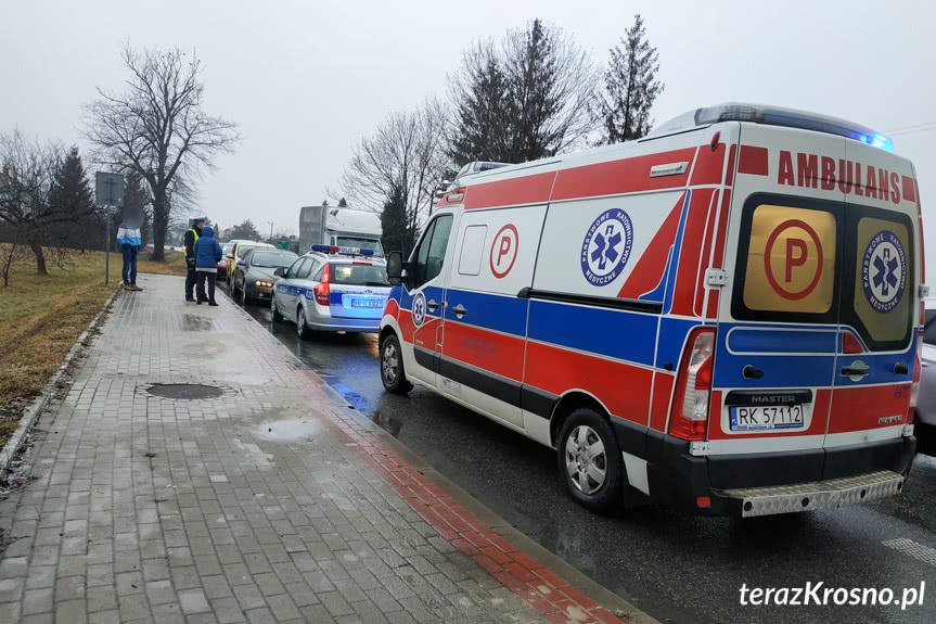 Zderzenie trzech samochodów na Bema