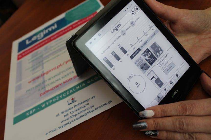Największa wypożyczalnia e-booków Legimi w Krośnieńskiej Bibliotece Publicznej