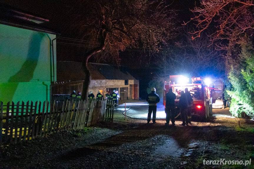 Pożar samochodu w Kopytowej