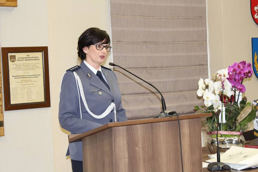 Nadkom. Joanna Kędra p.o. Komendanta Powiatowego Policji w Brzozowie