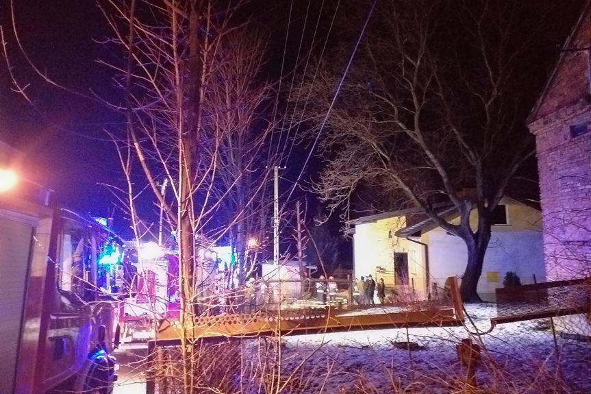 Pożar w kotłowni budynku mieszkalnego