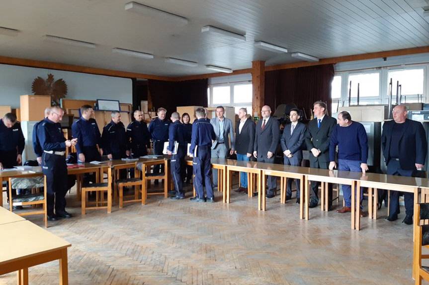 Uroczyste pożegnanie policyjnych emerytów