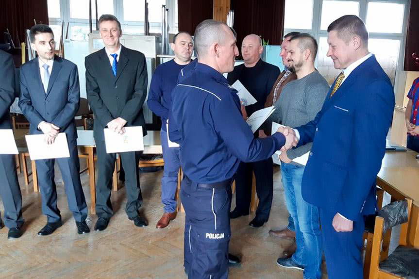 Uroczyste pożegnanie policyjnych emerytów