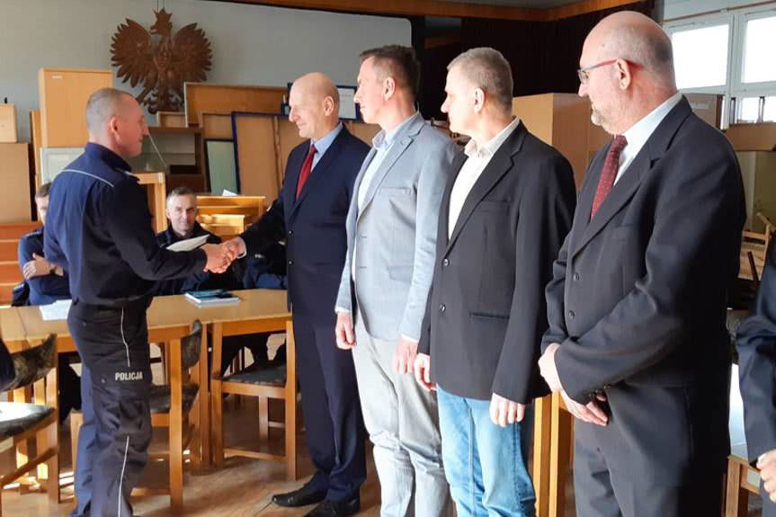 Uroczyste pożegnanie policyjnych emerytów