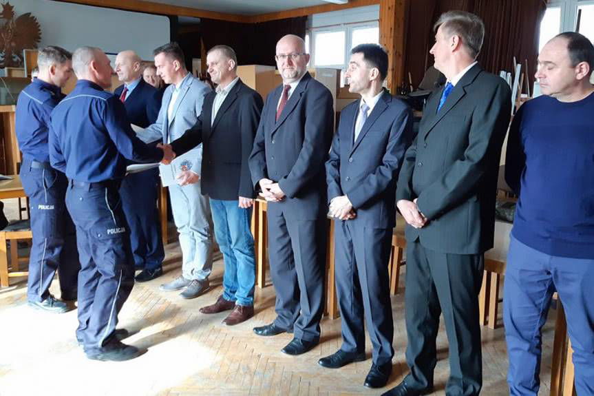 Uroczyste pożegnanie policyjnych emerytów