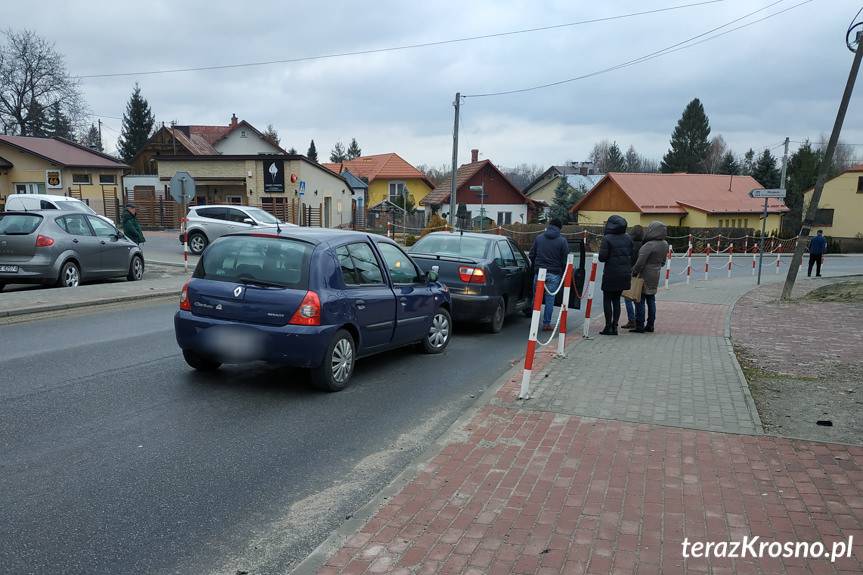 Wypadek w Zręcinie na skrzyżowaniu