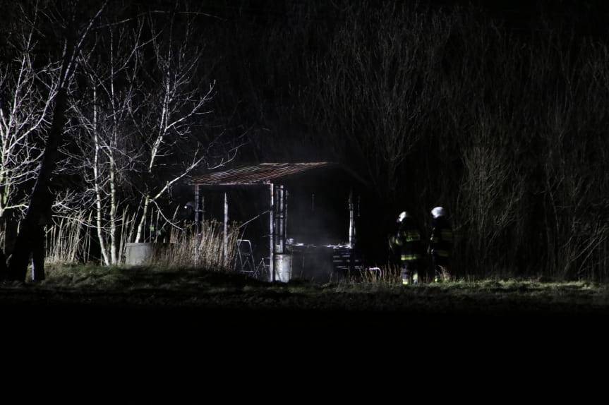 Pożar altany w Chlebnej