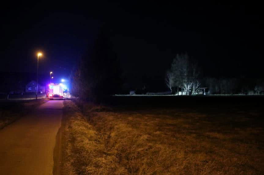 Pożar altany w Chlebnej