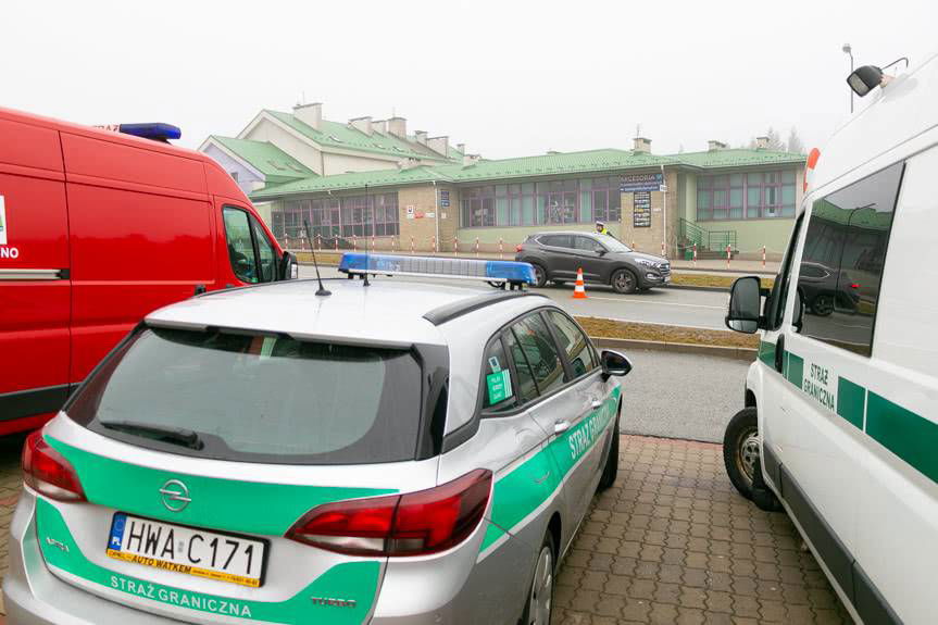 Kontrola podróżnych w Barwinku