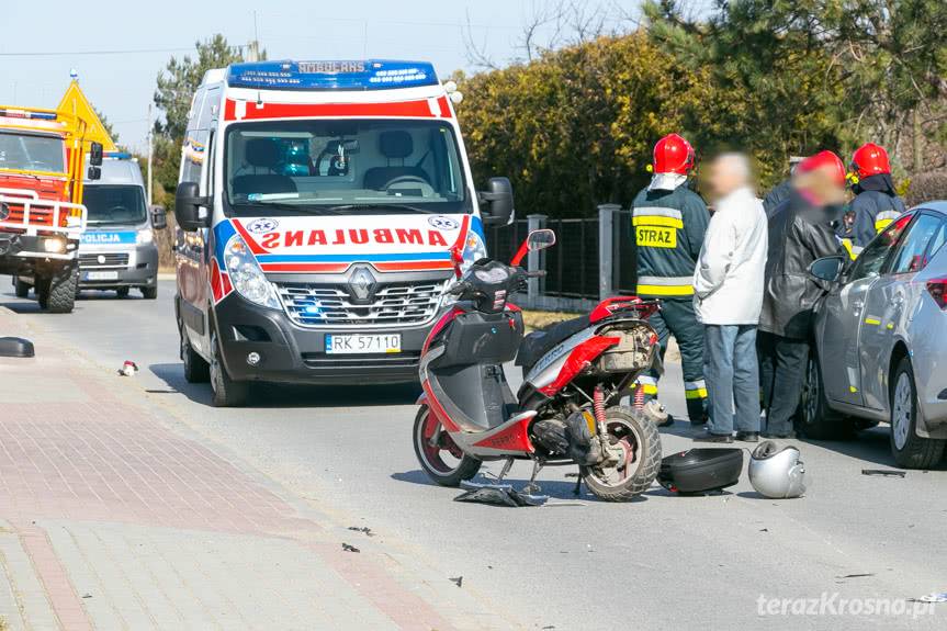 Wypadek w Łężanach na Jana Pawła II