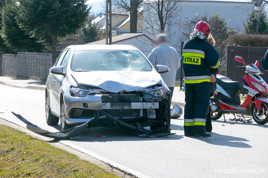 Wypadek w Łężanach na Jana Pawła II