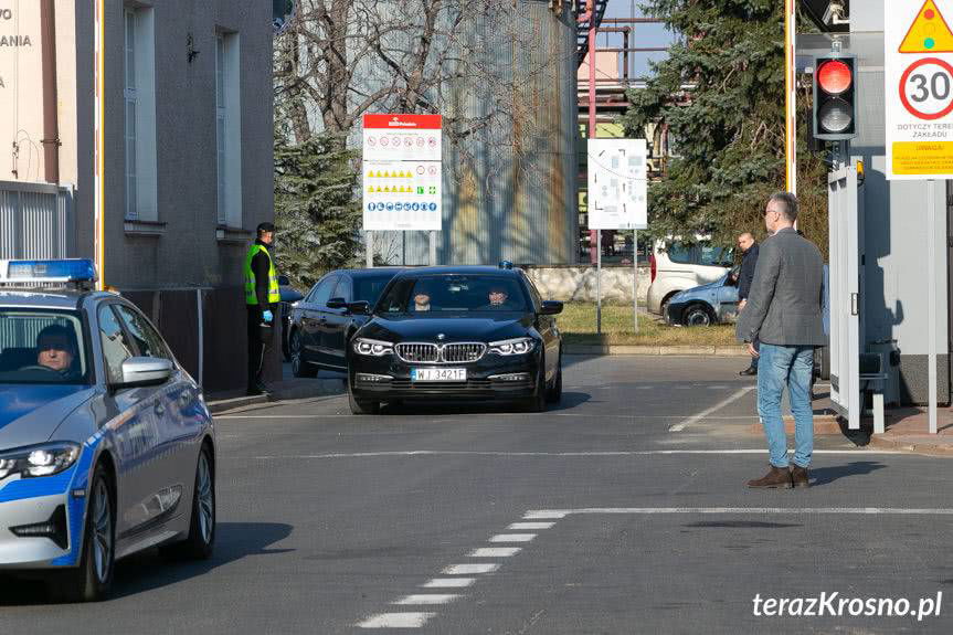 Prezydent Andrzej Duda i prezes PKN Orlen w Jedliczu