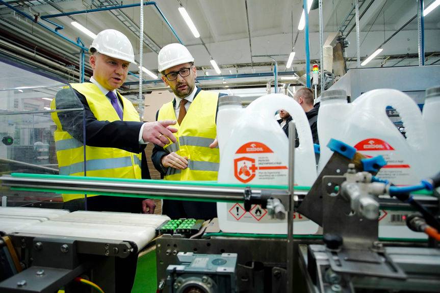 Prezydent Andrzej Duda i prezes PKN Orlen w Jedliczu